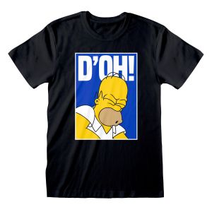 Unisex Majica Kratkih Rukava The Simpsons Doh Crna S