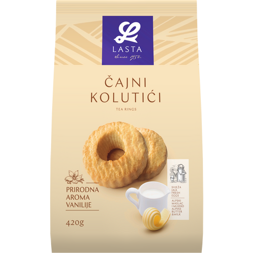 Lasta čajni kolutići classic 420g slika 1