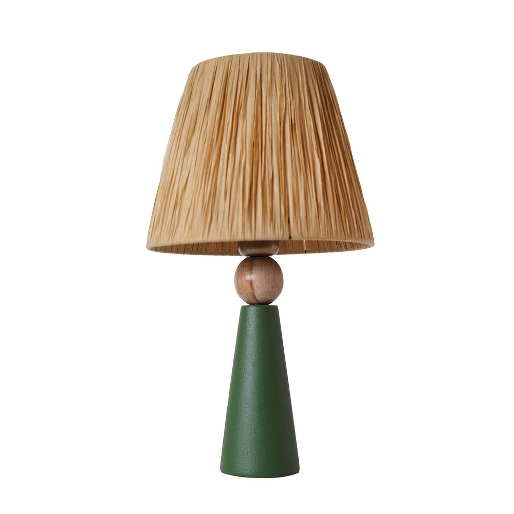 YL496 Zelena i Smeđa Stolna Lampa slika 2