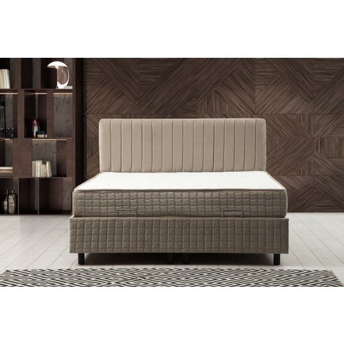 Safir Set 90 x 190 - Brown Brown Single Mattress, Base & Headboard slika 2