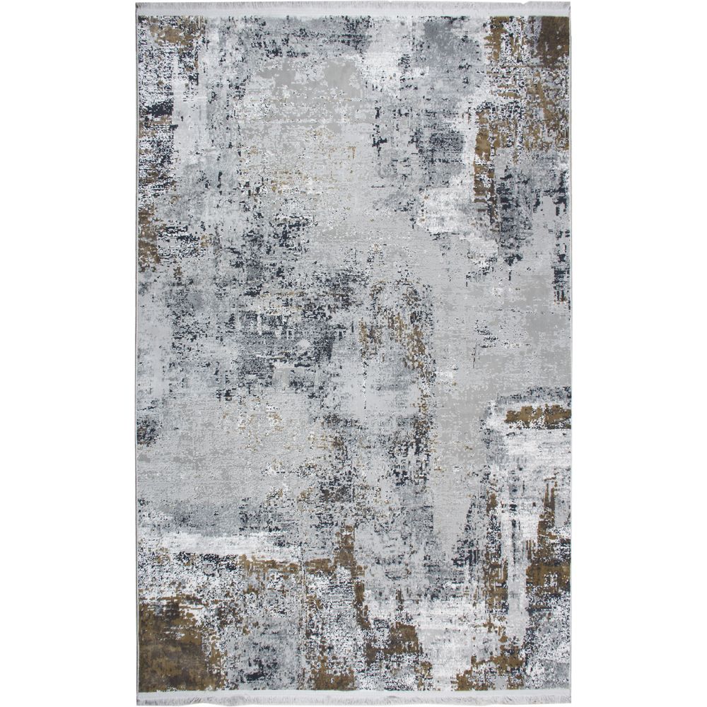 Vr 04 - Sivi, Zlatni Xw Višenamjenski Tepih (80 x 300 cm) slika 1