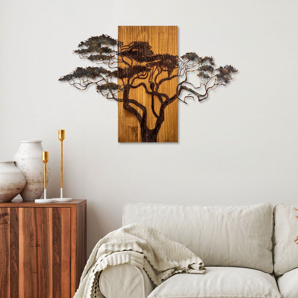Decorative wooden wall accessory Acacia Tree - 387-A, colour: multicolor slika 2