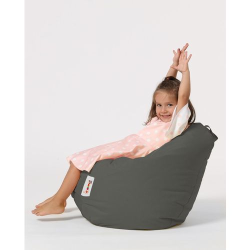 Atelier Del Sofa Premium Kid - Tamno Siva BaÅ¡tenska Fotelja od Pasulja slika 1