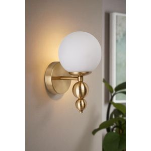 Opviq Zidna lampa 823, bijela, zlatna