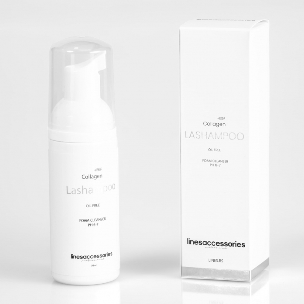 LINES Pjena za pranje trepavica 50ml slika 2
