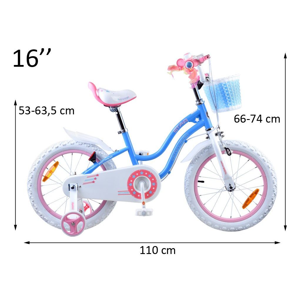 RoyalBaby STAR GIRL 16" s košarom slika 10