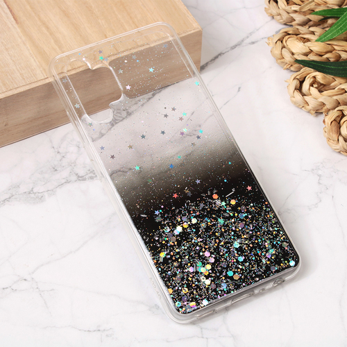 Torbica Silikonska Glitter za Samsung A325F Galaxy A32 4G (EU) crna slika 1