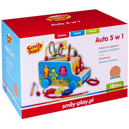 Smily Play drvena igračka Auto 5u1 slika 6