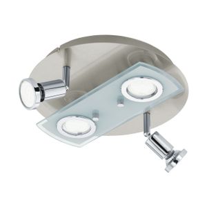 Eglo Pawedo 1 spot/4, led, gu10, 4x3w, 4x240lm, nikl-mat/hrom bela 