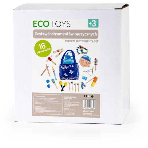 EcoToys ruksak s glazbenim setom 16 instrumenata slika 5