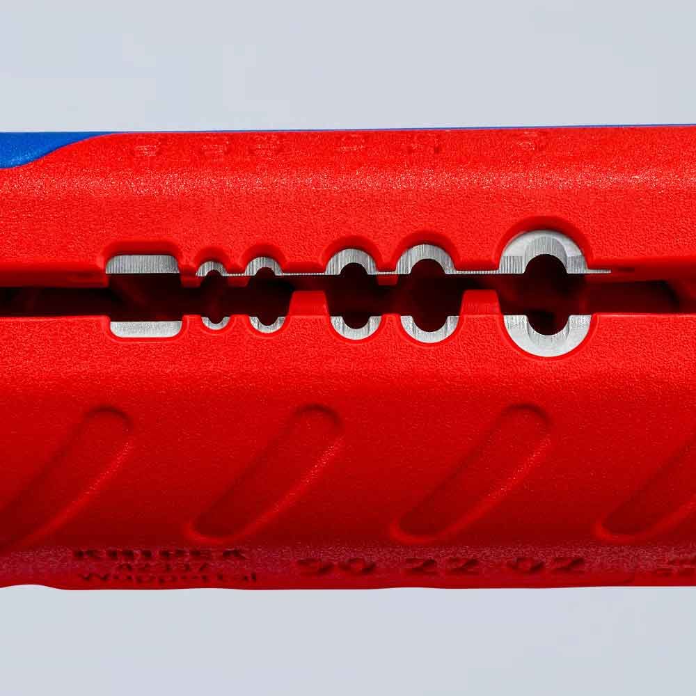 Knipex Rezač Za Bužir Rebrasti TwistCut fi 13 - 32 mm Sa Skidačem Izolacije 0,2 - 4 mm2  – 90 22 02 SB slika 6