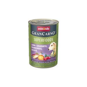 Animonda GranCarno Pas Superfoods Janjetina + Amarant, Brusnica, Lososovo ulje, 400 g