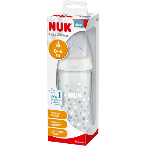 Nuk fc+ staklena bočica 240ml 0-6m slika 1