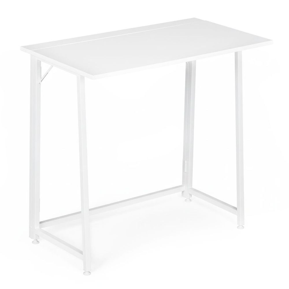 ModernHome sklopivi stol 80 × 45 cm za laptop – bijeli slika 5