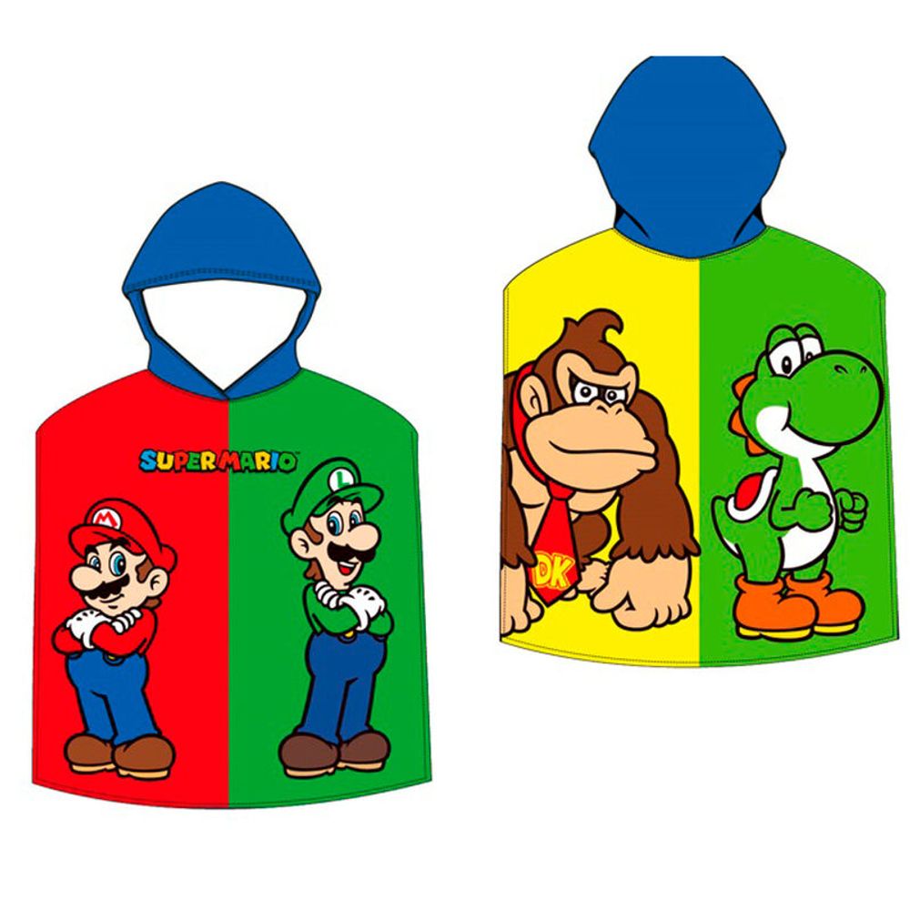 Mario Bros pončo ručnik od mikrovlakana slika 1