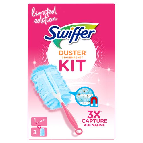 Swiffer čistač prašine, komplet + 3 zamjenske metlice, pink slika 4