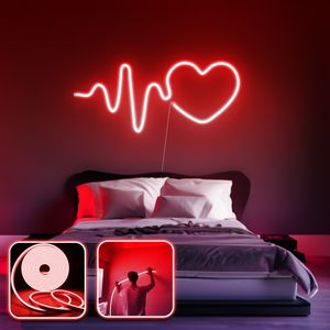 Heart - Medium - Red Red Decorative Wall Led Lighting