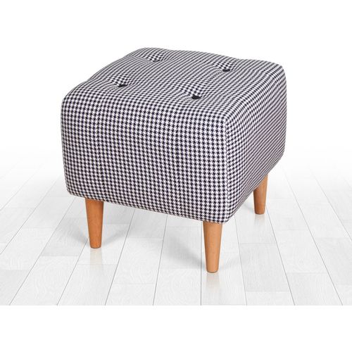 Dotted - Black Black
White Pouffe slika 1