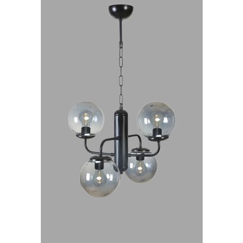 Pekin 4 Lü Siyah Füme Camlı Avize Black
Fume Chandelier slika 4