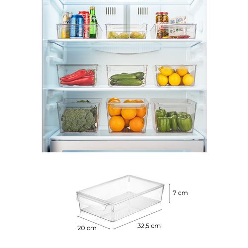 Hermia Concept Set organizatora hladnjaka (3 komada), Transparentno, 729 slika 2