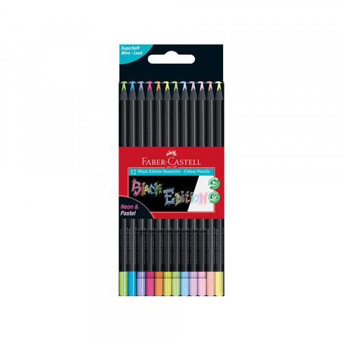 Drvene bojice Faber Castell Black Edition 1/12 pastel+neon 116410 slika 1