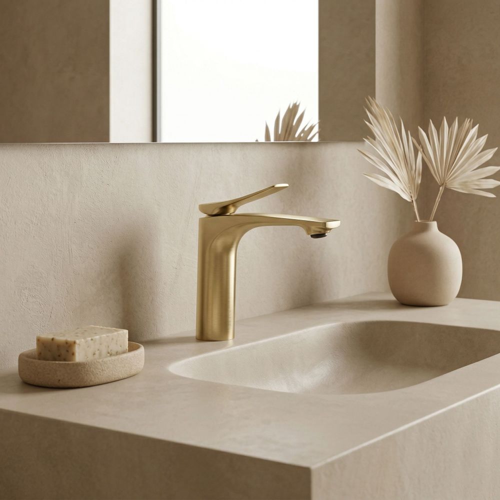 Miješalica za umivaonik REA Vision Gold Brush Low slika 4