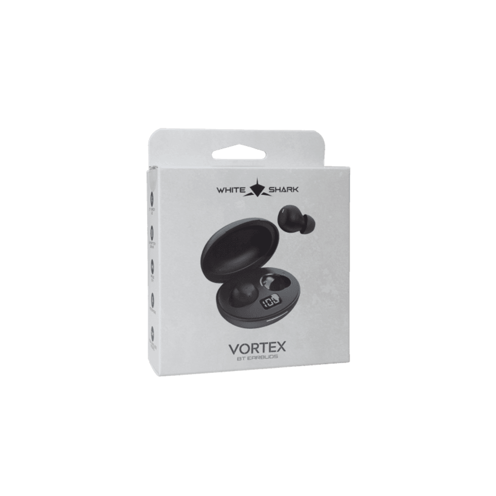 WHITE SHARK Slušalice GEB-TWS-02 VORTEX, Crne slika 7