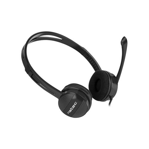 Natec NSL-1295 CANARY, Stereo Headset with Volume Control, 3.5mm Stereo, Black slika 3