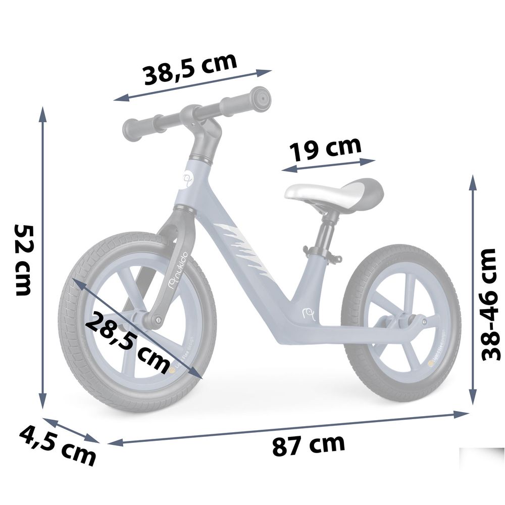 Nukido Light Flee bicikl bez pedala, plavi slika 5