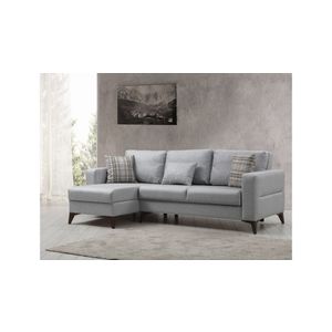 Kristal 2 - Light Grey Light Grey Corner Sofa-Bed