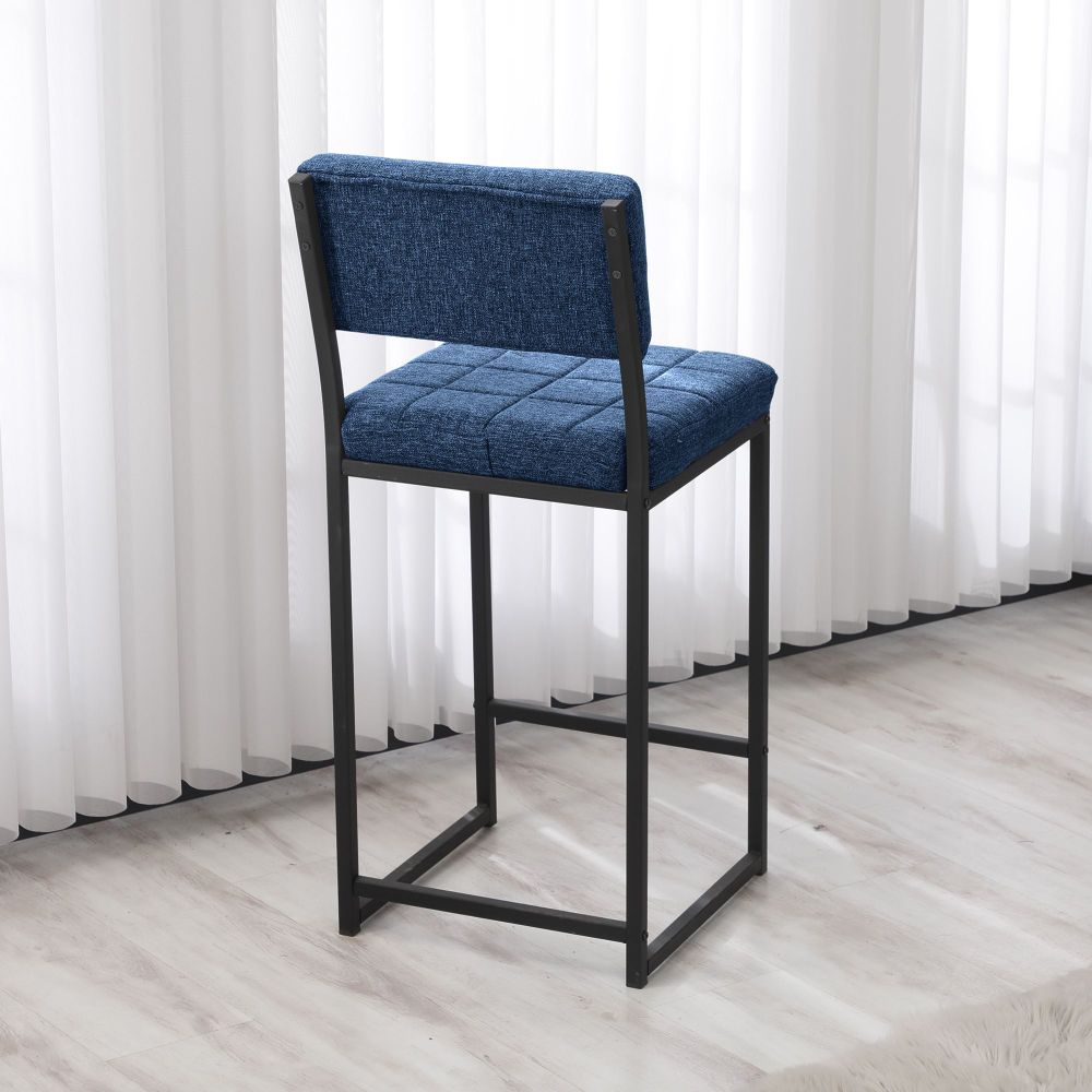 Retro Bar Stool - Plava slika 4