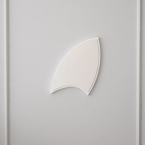 Damla Large - White White Decorative Chipboard Mirror slika 4