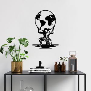 Atlas - 461 Black Decorative Metal Wall Accessory