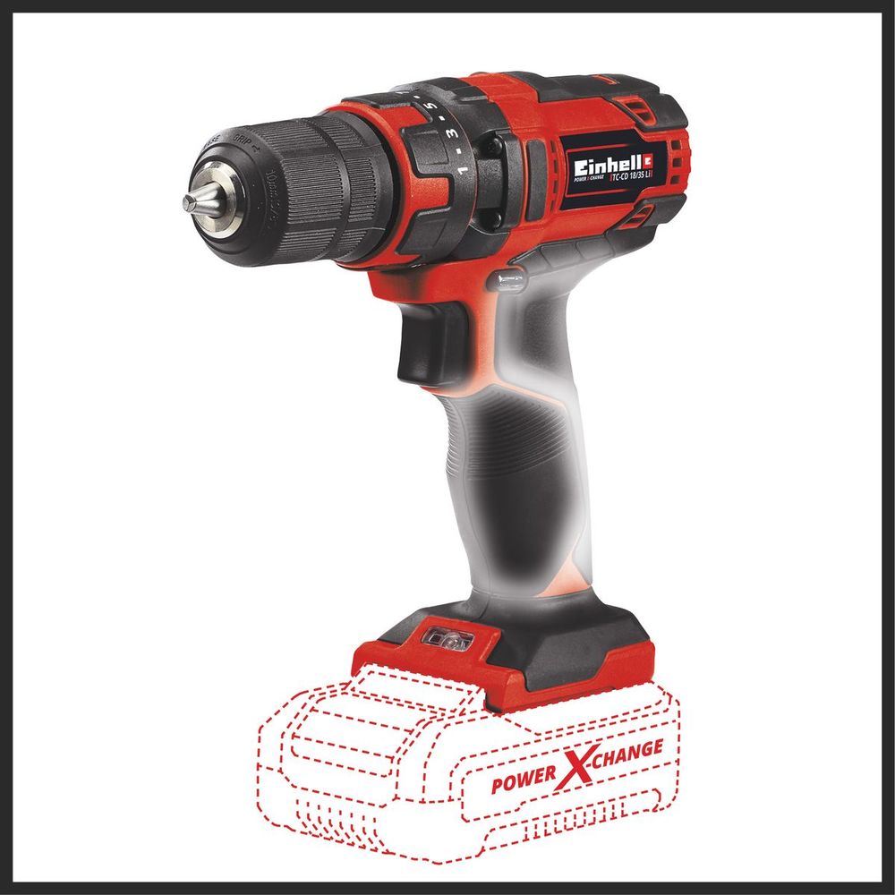 Einhell Akumulatorska bušilica TC-CD 18/35 Li - Solo slika 3