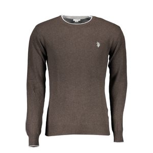 US POLO BROWN MEN'S SWEATER