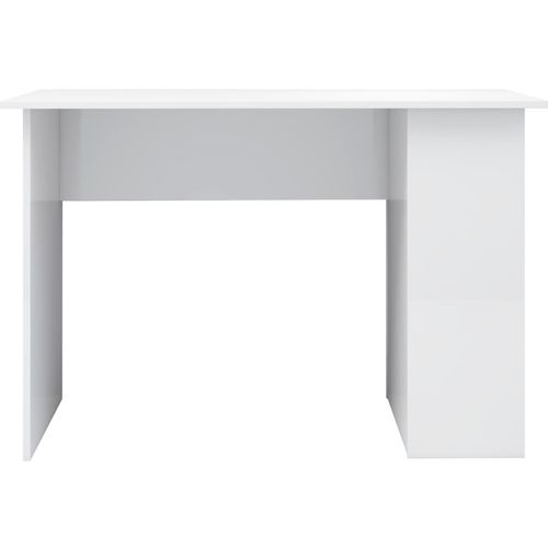 Radni stol visoki sjaj bijeli 110 x 60 x 73 cm od iverice slika 20