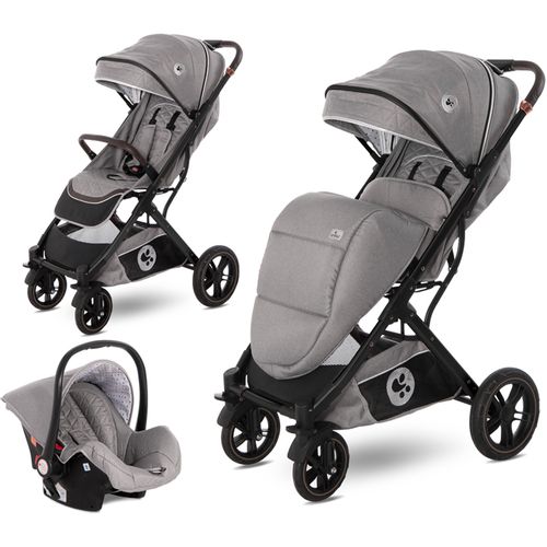 LORELLI STORM LUXE Kolica SET s Autosjedalicom - Opaline Grey (6mj+) - (do 15kg/96cm) slika 1