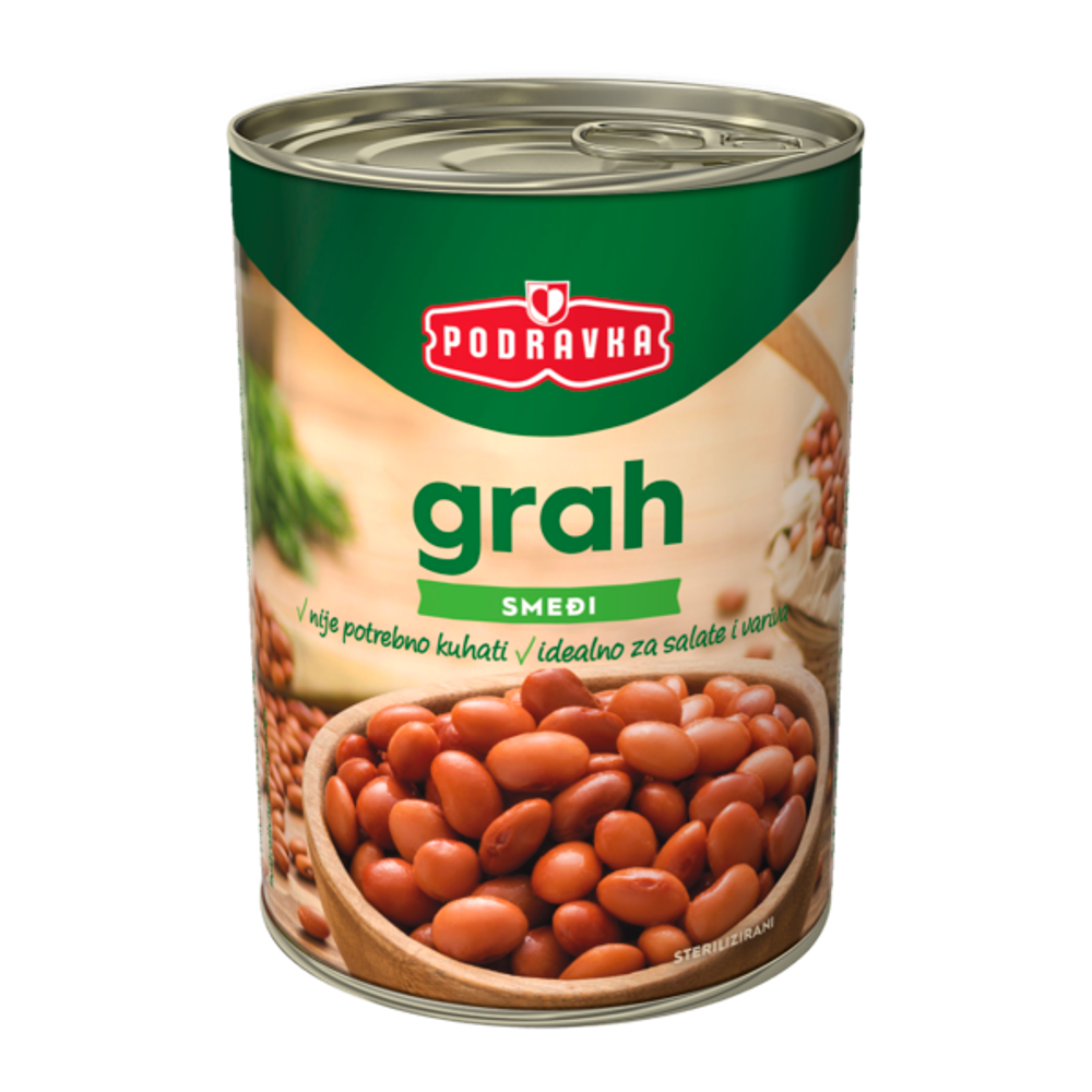Podravka Grah Smeđi 800g slika 1