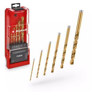 Einhell set borera za metal HSS-G 2 - 8 mm, 6 kom, Titanium