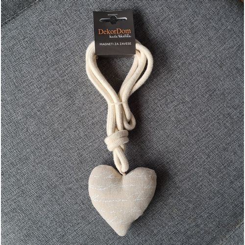 Magnet za zavese HEARTS G282 - White slika 1