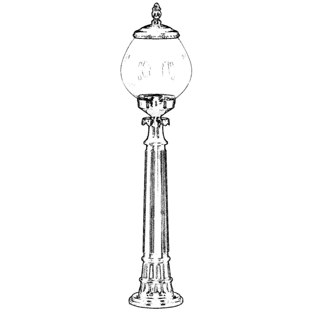 BSU-68194-BSY-B Crna Spoljašnja Podna Lampa slika 2