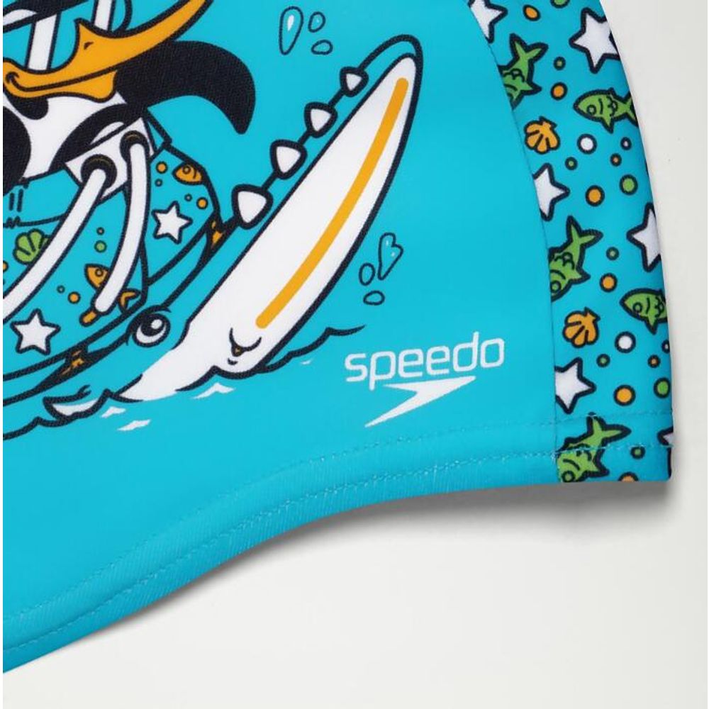 Speedo Dječija kapa za plivanje PRINTED POLYESTER CAP IU Blue/Green slika 3