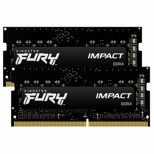 Kingston memorija Fury Impact SO-DIMM 32GB (2x16GB), DDR4 3200MHz, CL20, KF432S20IBK2/32 slika 1