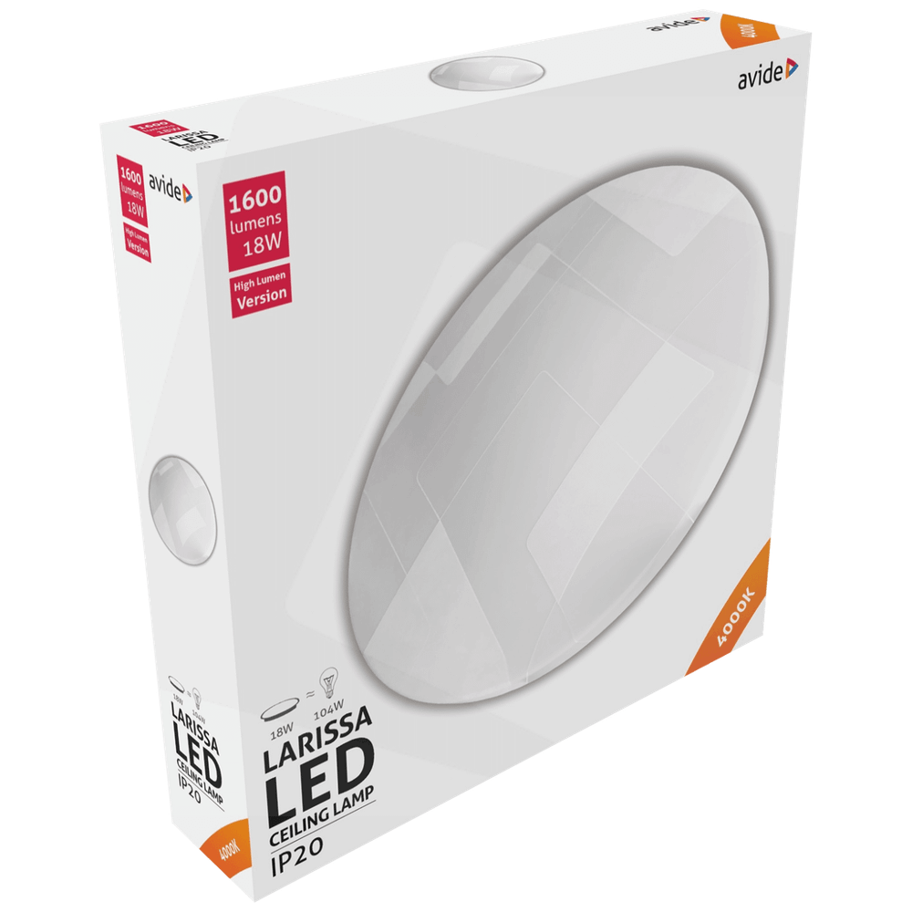 Avide Plafonjera LED, Larissa, 18W, 1600 lm, 4000K, IP20 - ACLO33NW-18W-LAR slika 2