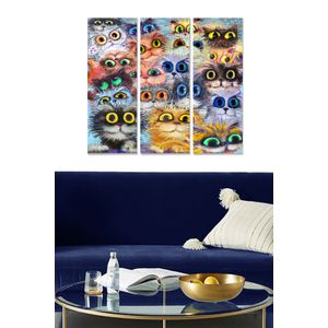 Dekorativna MDF Slika u Više Boja (Set od 3 Komada) - MDF1019005447