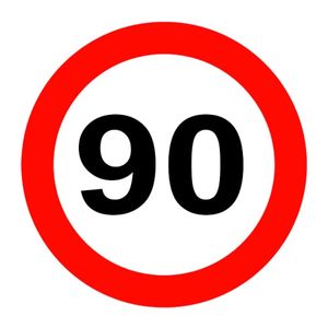 Naljepnica Ograničenja Brzine 90 km/h