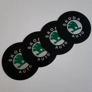 AMBLEMI ZA RATKAPE ŠKODA ZELENI FI76mm (SET 4 KOMADA)
