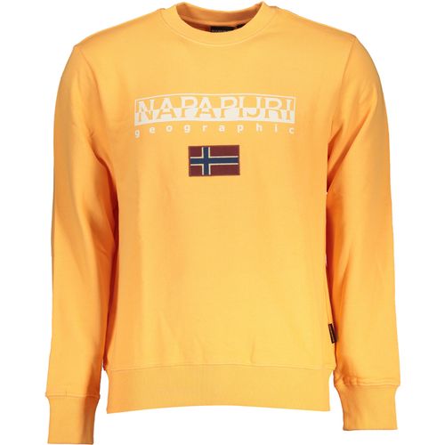 NAPAPIJRI MEN'S ORANGE ZIPLESS SWEATSHIRT slika 1