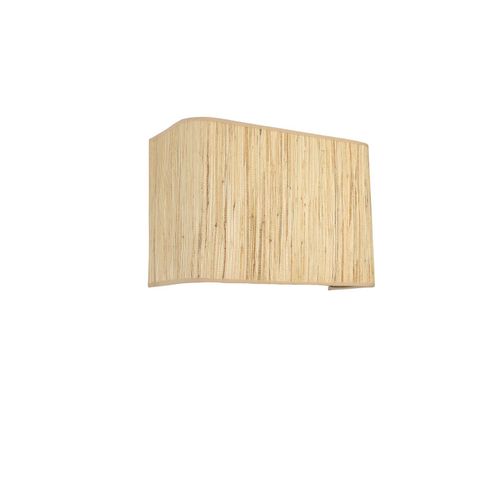 Bambu 010 Abajurlu Dikdörtgen Aplik Oak Wall Lamp slika 3