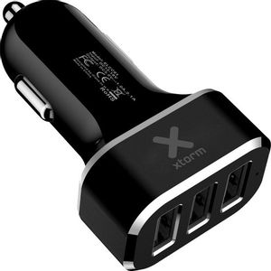 Xtorm Autopunjac - Uni 3xUSB - Black - 7,2A